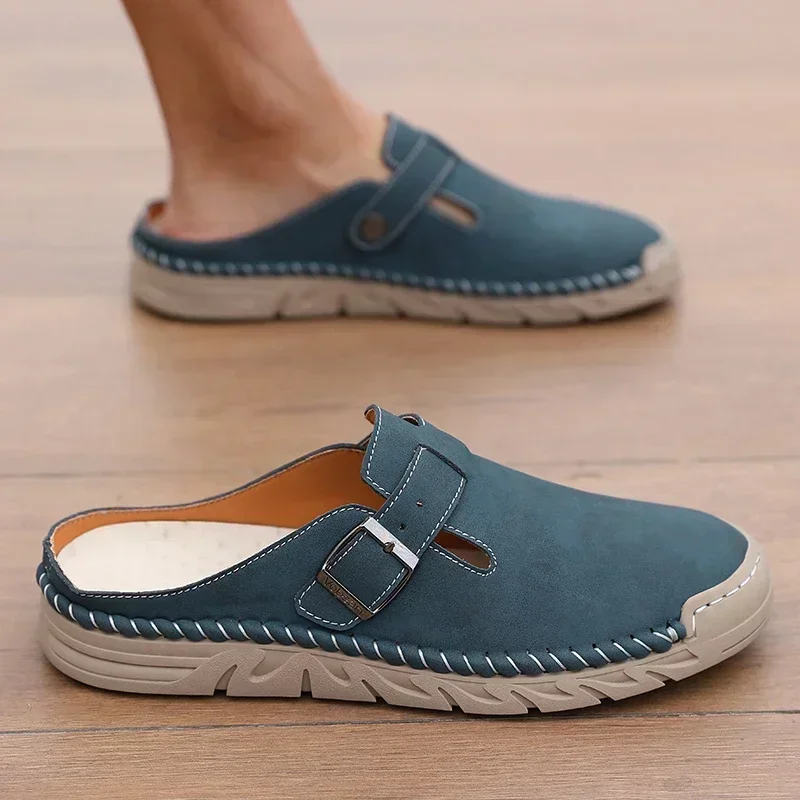 High Quality Semi Slip Shoes 2026 Arrival Men's Leather Shoes Comfortable and Casual Loafers Breathable Outdoor Walking Shoes