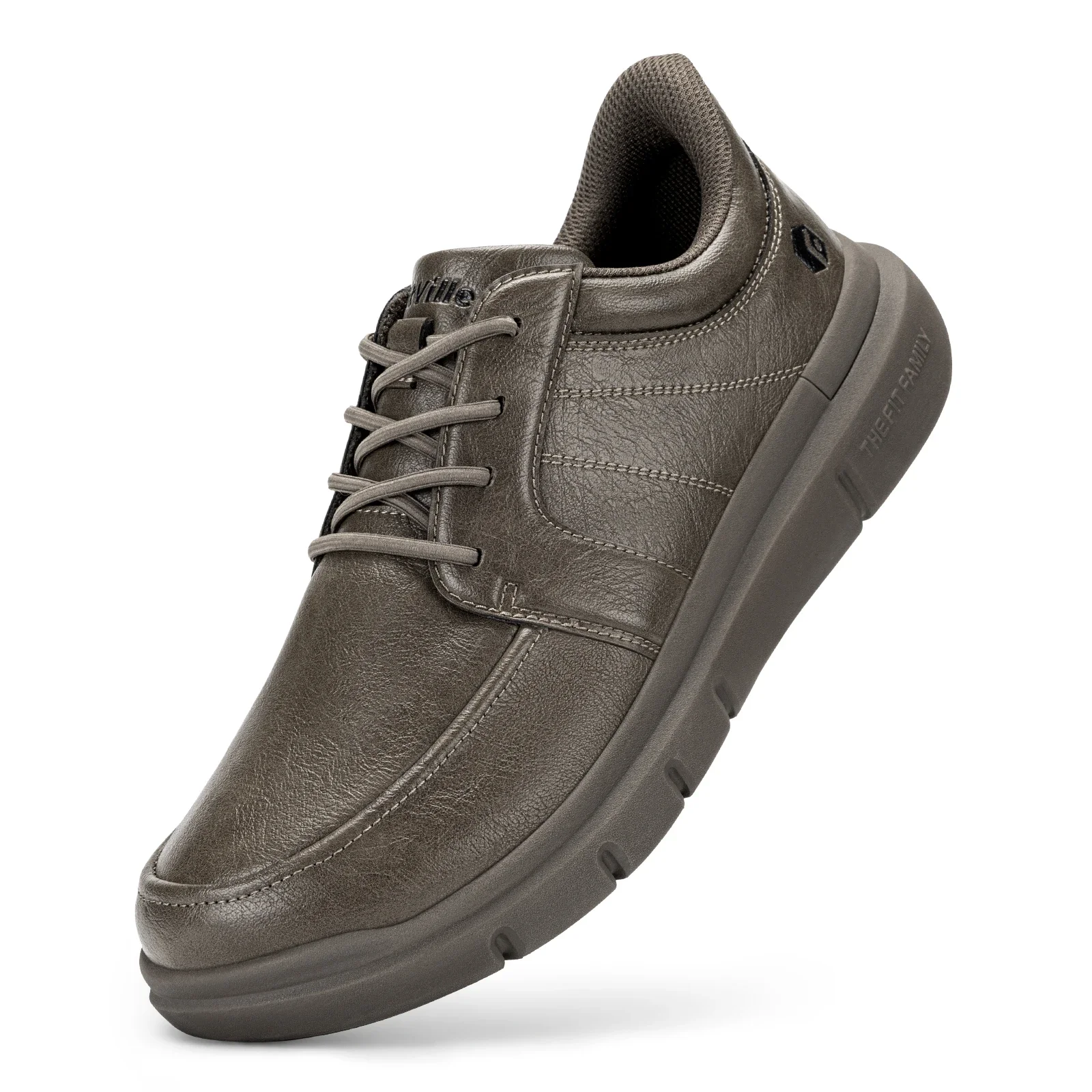 FitVille Wide Slip On Shoes For Men'S Lightweight Casual Dress Oxfords Shoes Business Walking Sneakers With Arch Support
