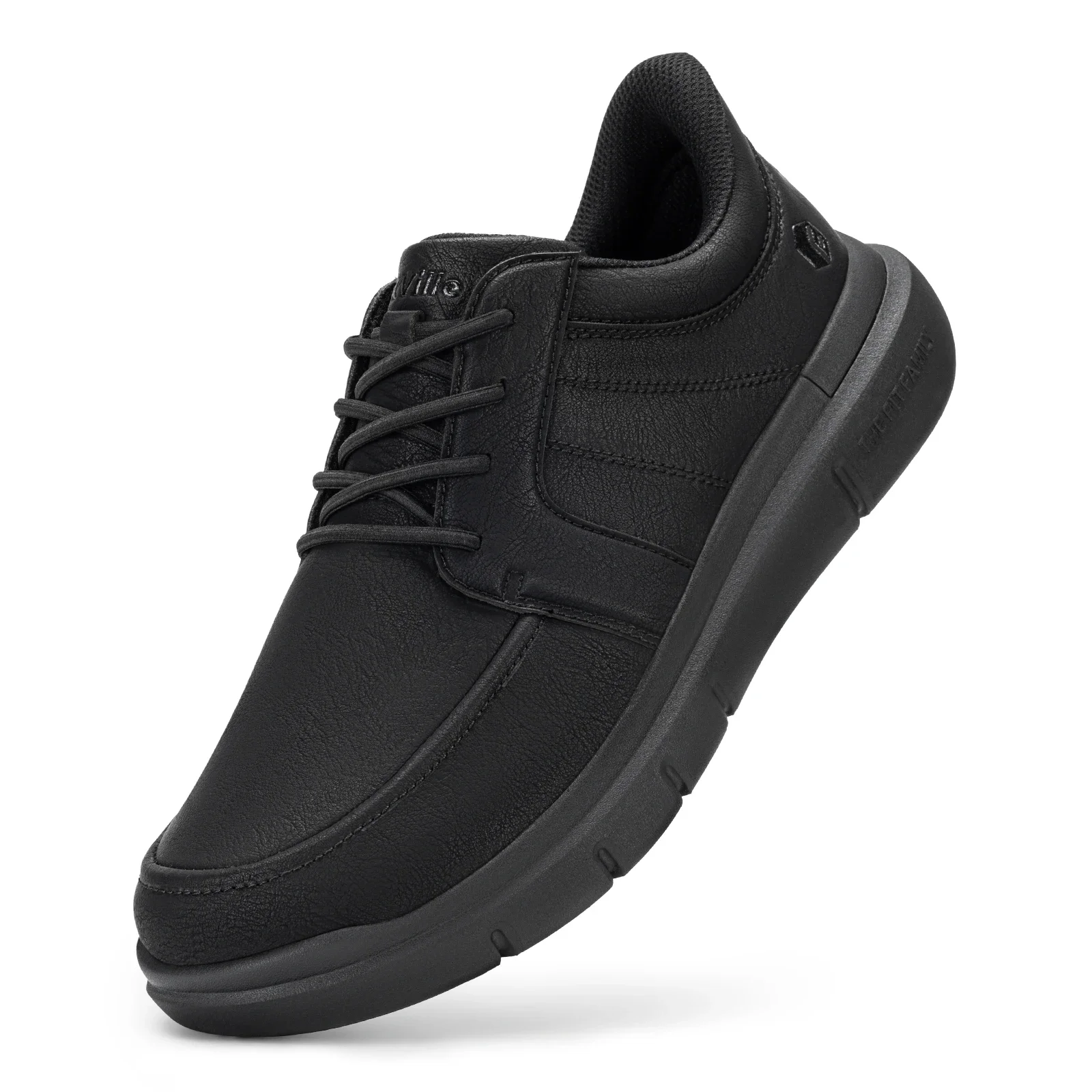 FitVille Wide Slip On Shoes For Men'S Lightweight Casual Dress Oxfords Shoes Business Walking Sneakers With Arch Support