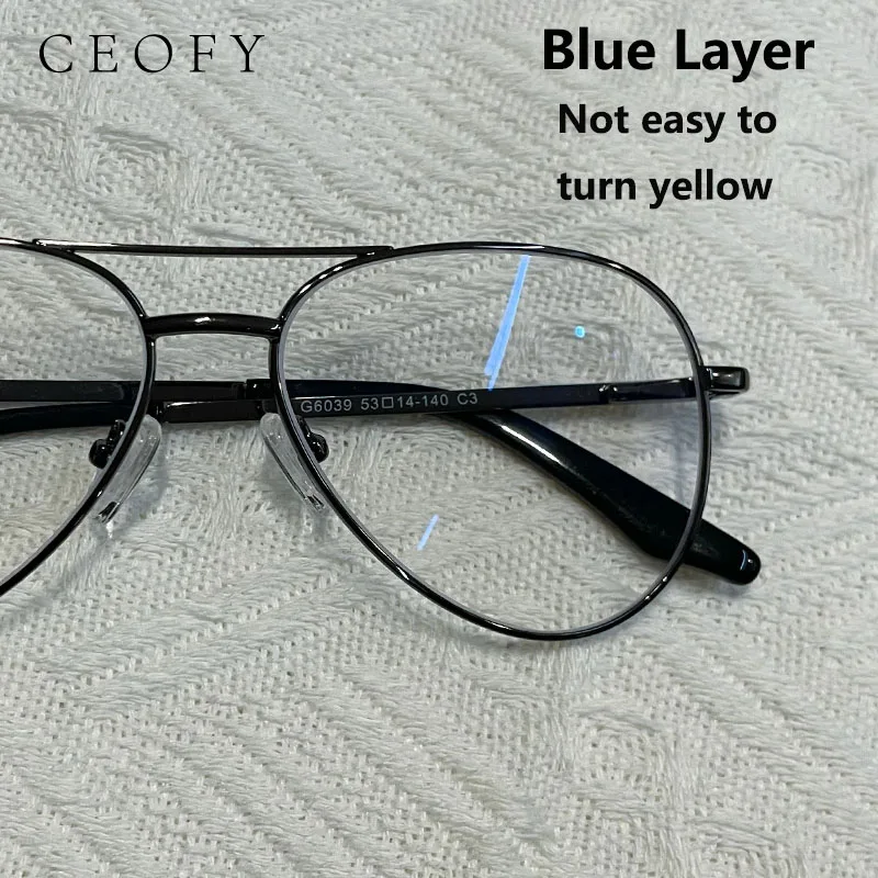 1.61 Index Blue Layer Anti-Blue Ray Prescription Lense Aspherical Computer Phone Protection Anti-reflective Optical Myopia Lens