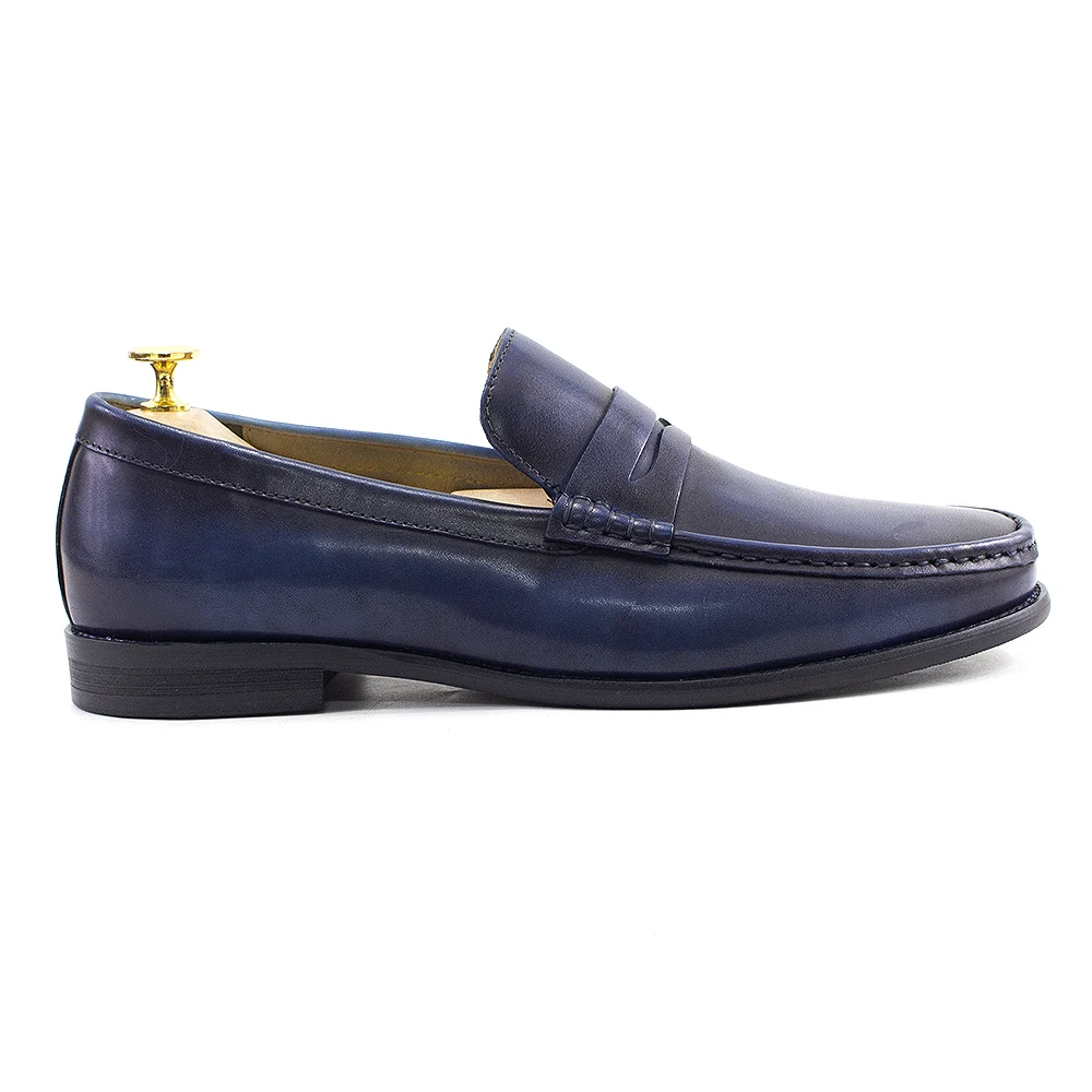Luxury Genuine Leather Men's Penny Loafers Casual Office Business Dress Shoes Fashion Party Wedding Formal Male Footwear