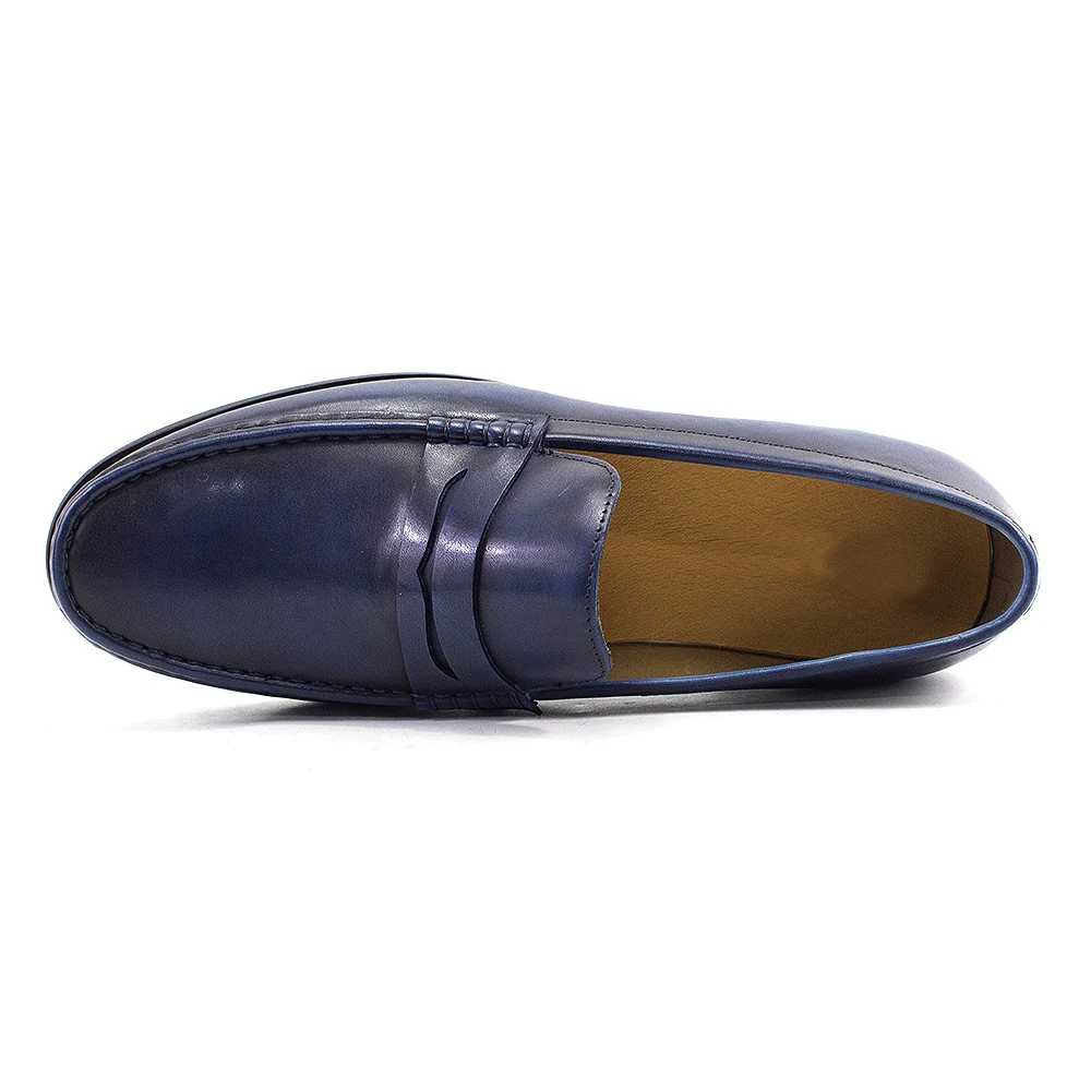 Luxury Genuine Leather Men's Penny Loafers Casual Office Business Dress Shoes Fashion Party Wedding Formal Male Footwear