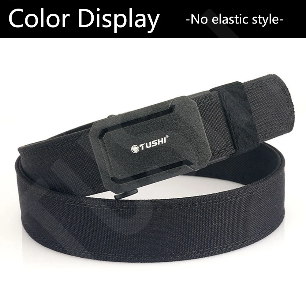 TUSHI Army Tactical Belt Quick Release Military Airsoft Training Molle Belt Outdoor Shooting Hiking Hunting Sports Belt