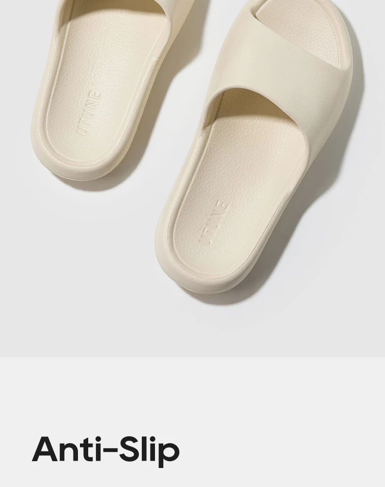 UTUNE Retro Slippers Woman EVA Light Soft Simple Home Indoor Slides Silent Anti-slip Specially Designed Comfortable Shoes
