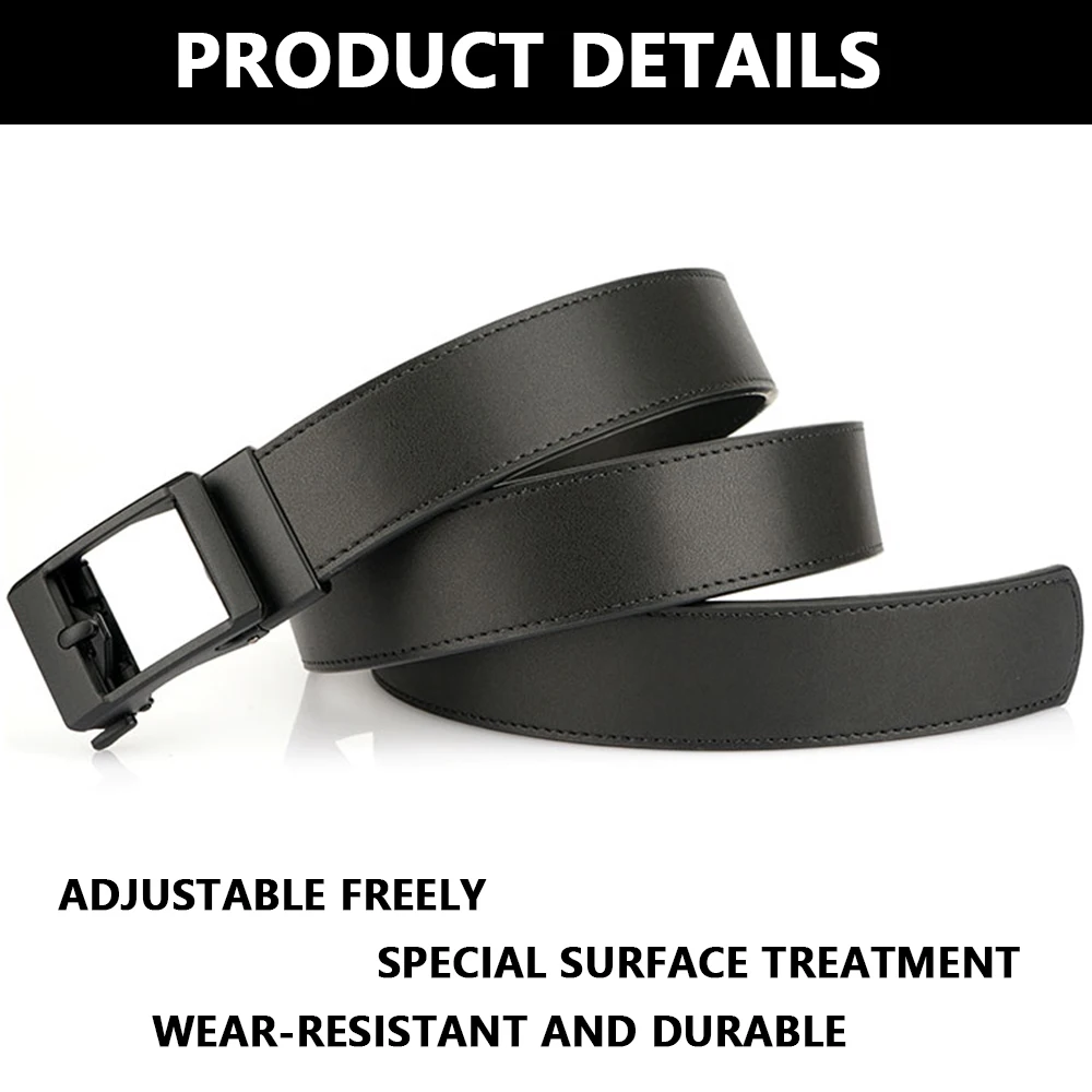 TUSHI Genuine Leather Tactical Belt Luxury Automatic Buckle Belt for Men Belt Designer Belts Men High Quality IPSC Girdle Male
