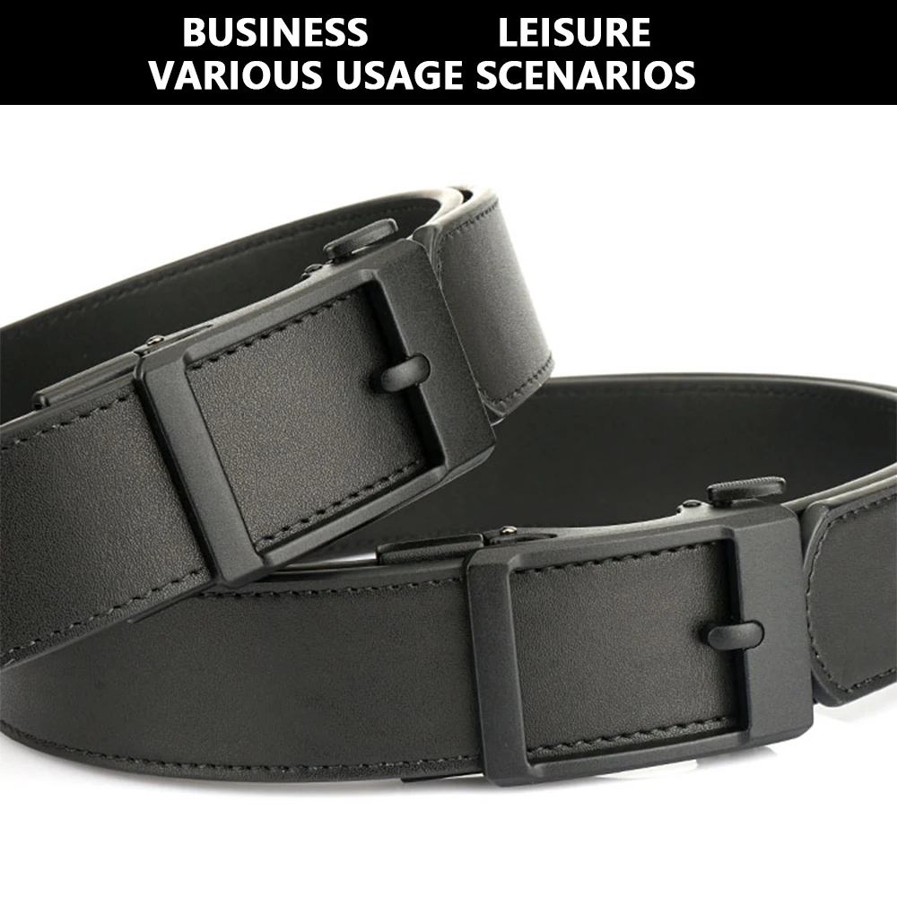 TUSHI Genuine Leather Tactical Belt Luxury Automatic Buckle Belt for Men Belt Designer Belts Men High Quality IPSC Girdle Male