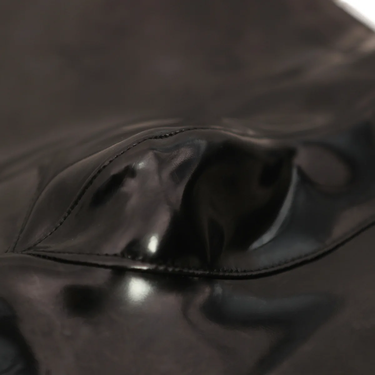 Sexy Men Waterproof PU Elastic Pencil Pants No-clean Double Side Slim Leg Trousers Latex Faux Leather Punk Shaping Pants Plus