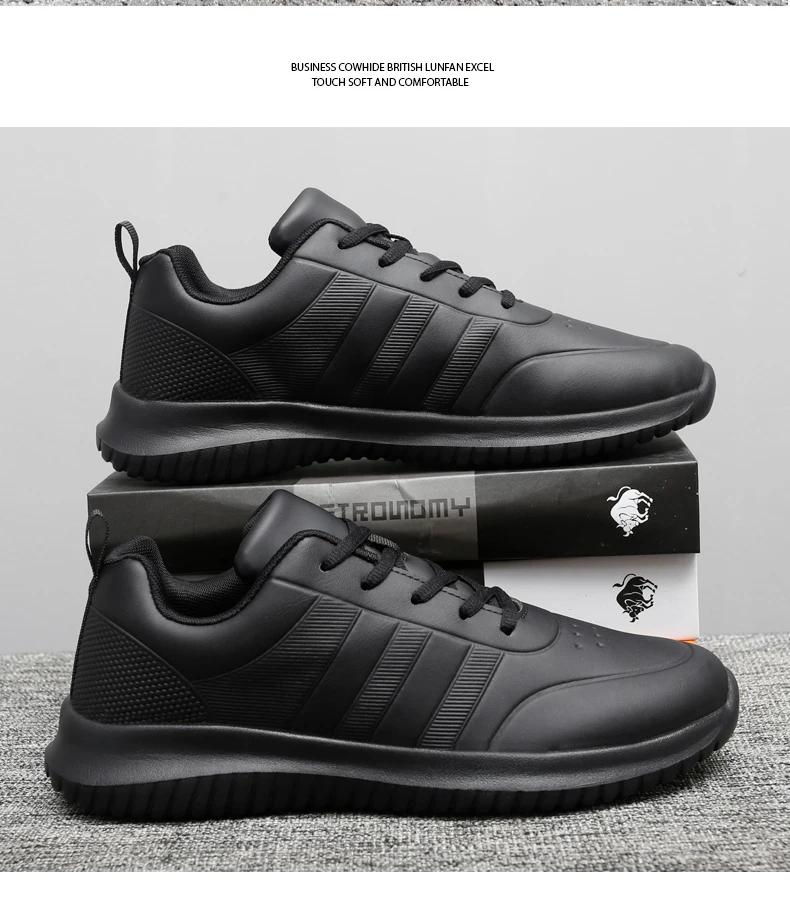 Couple causal Chef Shoes four Season new Lightweight Soft Sole Comfort Oil proof Men and Women's Chef Business Work Leather Shoe