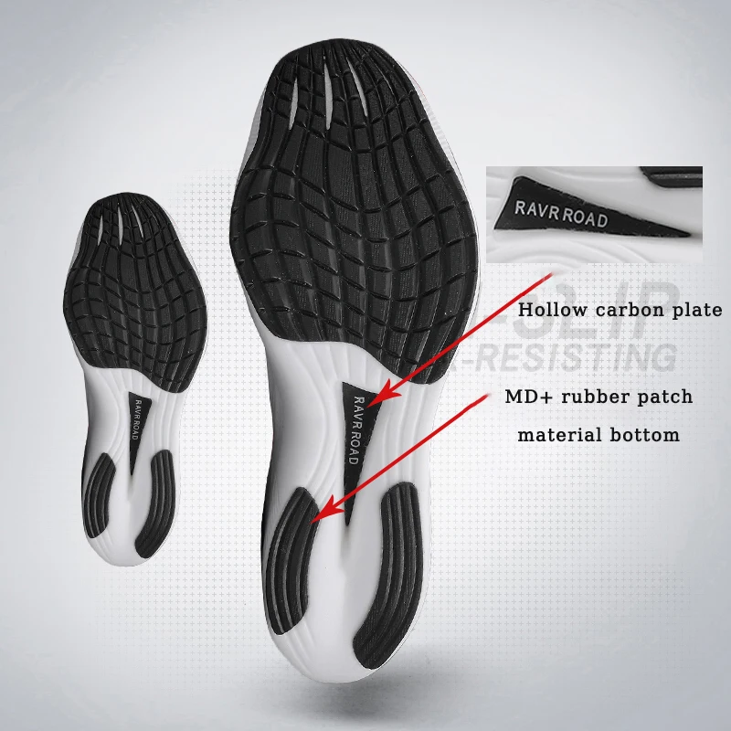 Running Shoes Men High Quality Full Palm Carbon Plate Cushion Professional Training Shoes Lightweight Wear-Resistant Sneakers
