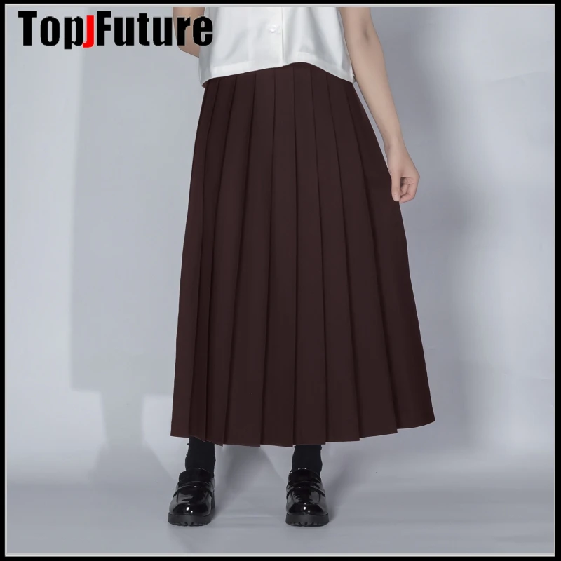 80cm 90cm SUPER LONG Japanese School Uniforms Women Pleated JK Suit Bad Girl Preppy Student Girls Academy Style Long Skirt
