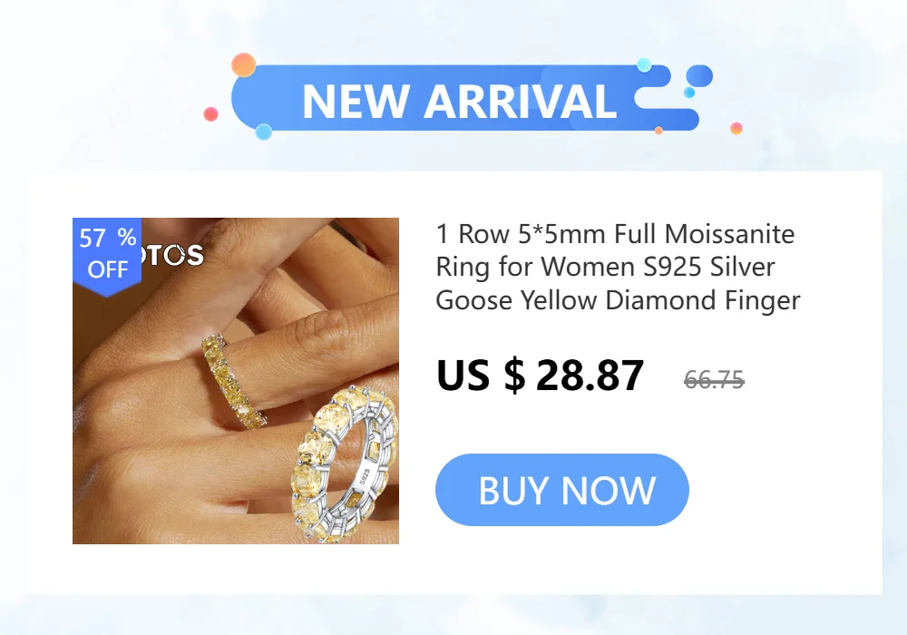 IGOTOS Transparent Fishing Line Moissanite Ring Certified S925 Sterling Silver Round Diamond Ring Wedding Band Jewelry for Women