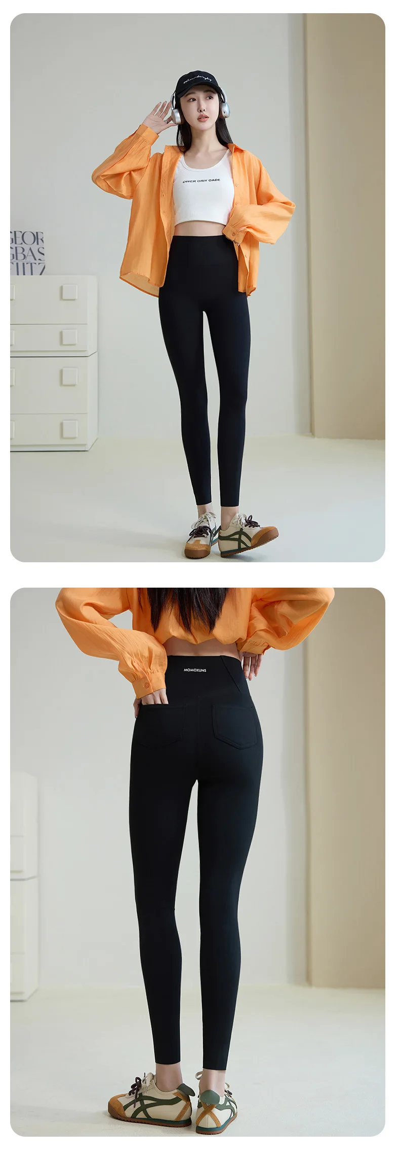BIVIGAOS 2026 Spring Summer Back Pocket Sharkskin Leggings Women White Tight Casual Sport Fitness Leggings Skinny Pencil Pants