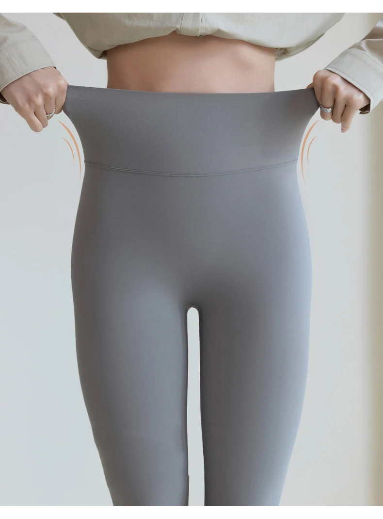 BIVIGAOS 2026 Spring Summer Back Pocket Sharkskin Leggings Women White Tight Casual Sport Fitness Leggings Skinny Pencil Pants