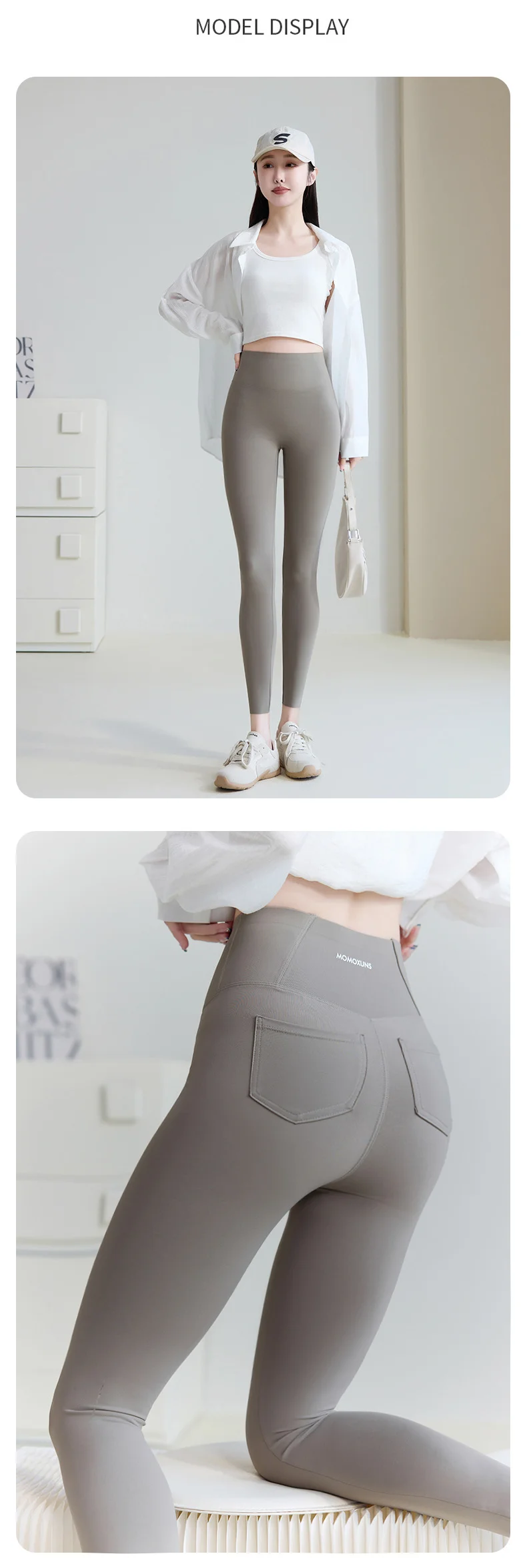 BIVIGAOS 2026 Spring Summer Back Pocket Sharkskin Leggings Women White Tight Casual Sport Fitness Leggings Skinny Pencil Pants