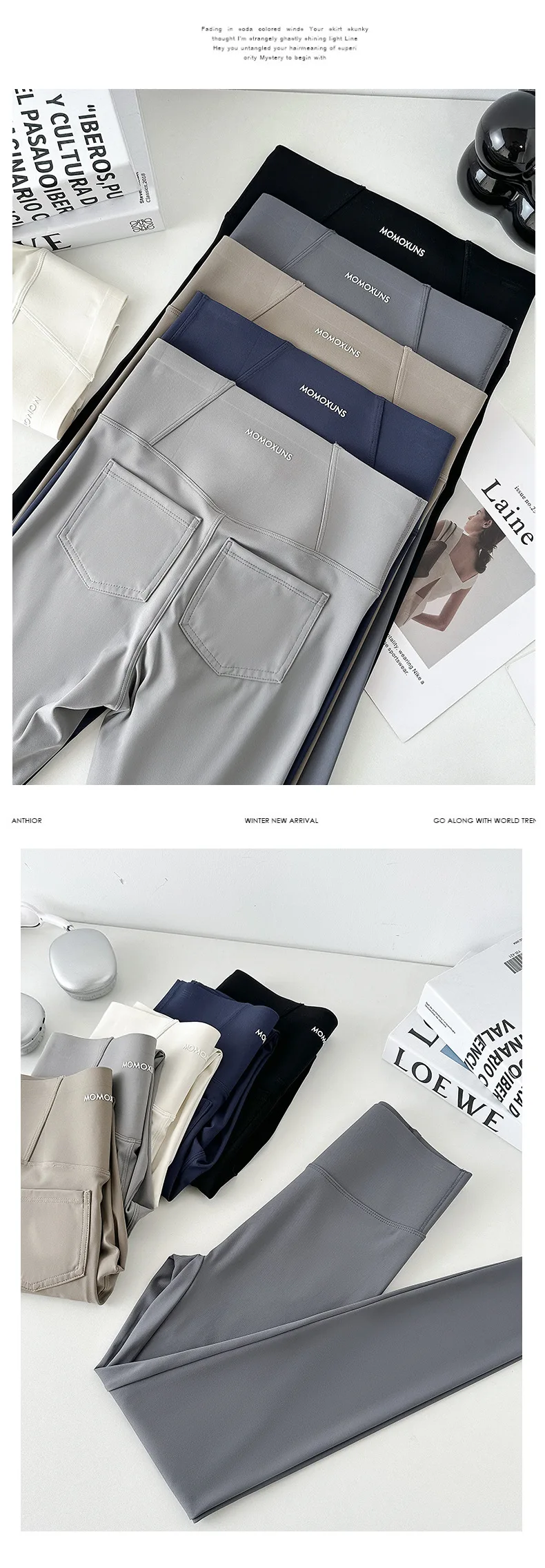 BIVIGAOS 2026 Spring Summer Back Pocket Sharkskin Leggings Women White Tight Casual Sport Fitness Leggings Skinny Pencil Pants
