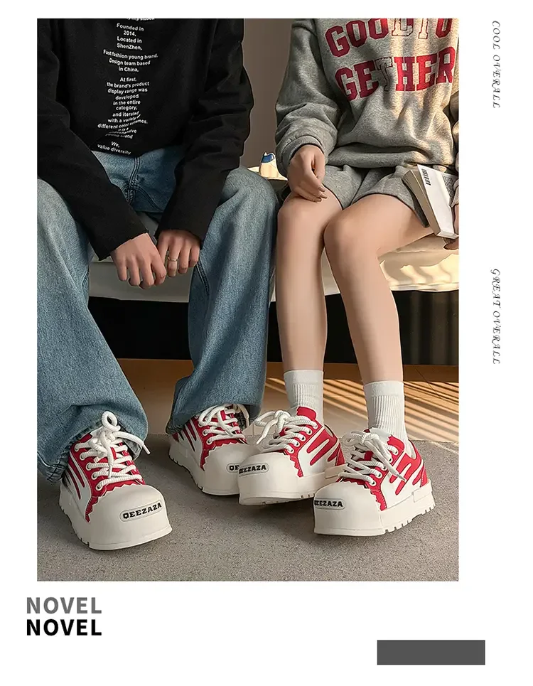 Sneakers Casual Plus Size 43 44 Mens Womens Designer Big-head Board Shoes Fashion Casual Leather Height Increased Platform Shoes