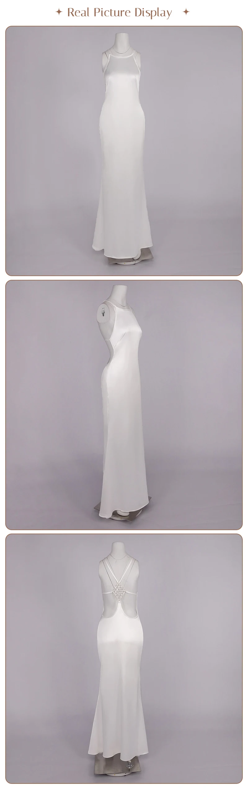 VC 2026 Sexy Backless Satin Maxi Dress For Women Spaghetti Strap Crystal Back Evening Dress Elegant Bodycon Party Slim Fit Dress
