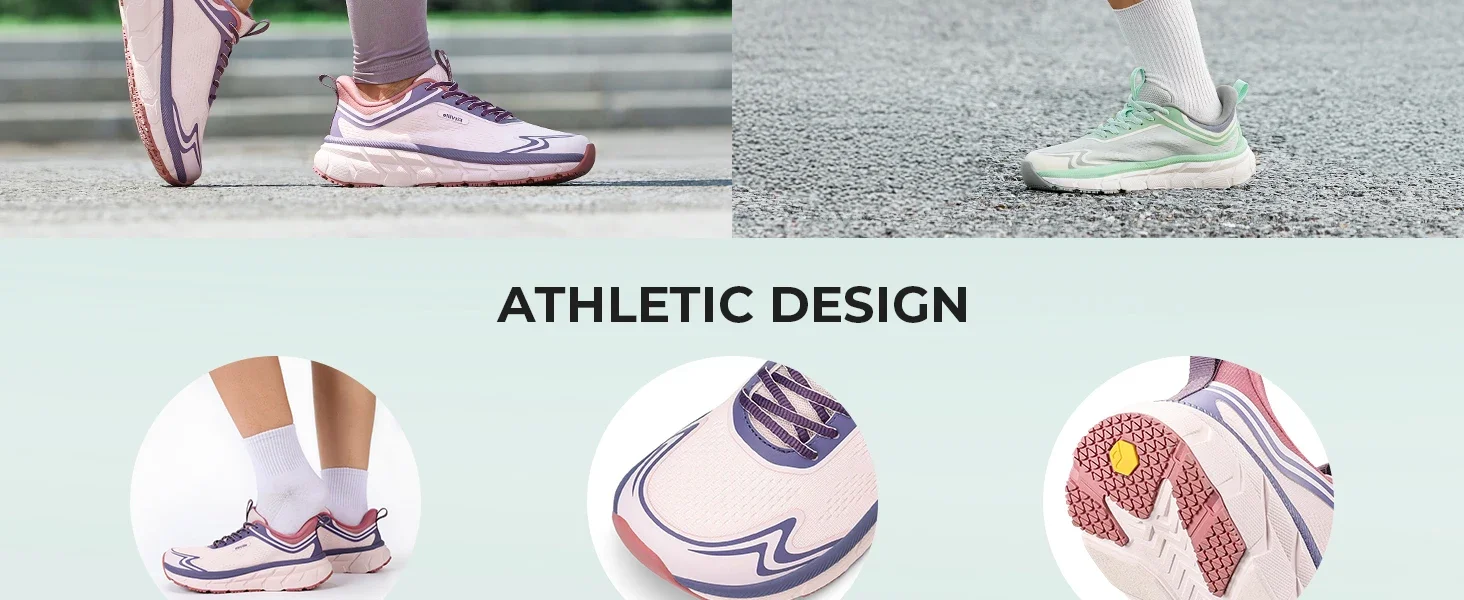 Fitville Women'S Walking Shoes Wide Toe Box Sneakers Non-Slip Athletic Tennis Running Shoes For Swollen Feet Pain Relief