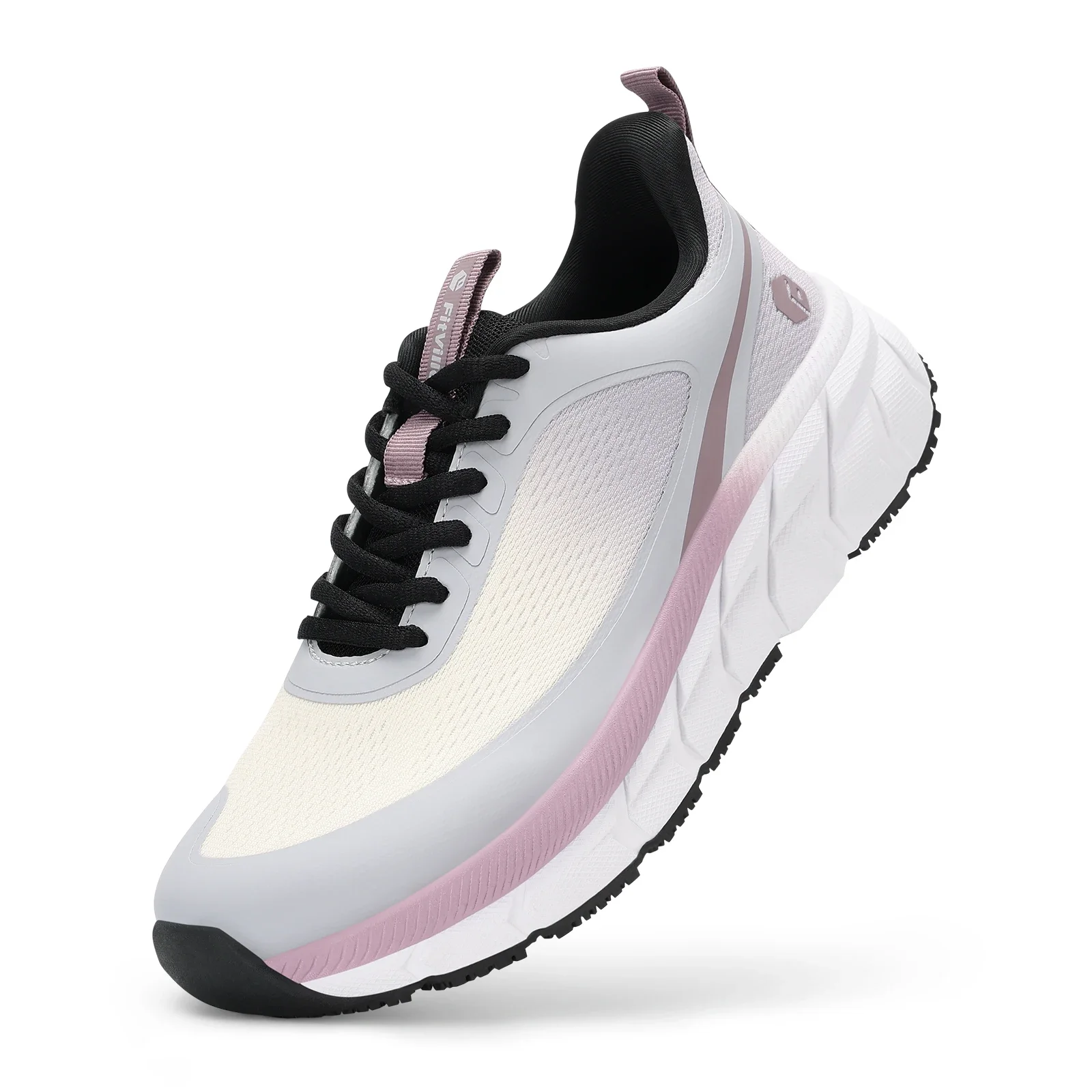 Fitville Women'S Walking Shoes Wide Toe Box Sneakers Non-Slip Athletic Tennis Running Shoes For Swollen Feet Pain Relief