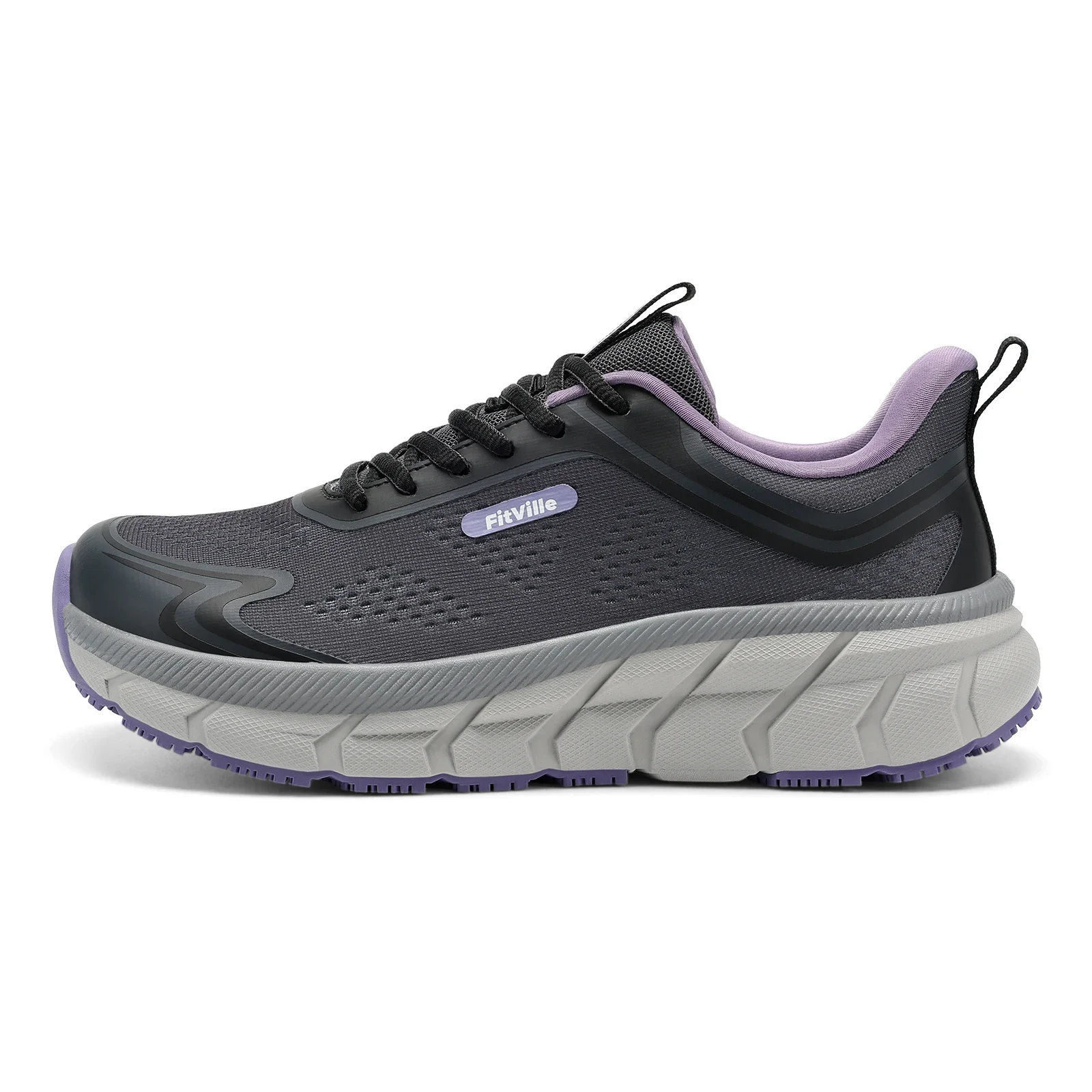 Fitville Women'S Walking Shoes Wide Toe Box Sneakers Non-Slip Athletic Tennis Running Shoes For Swollen Feet Pain Relief