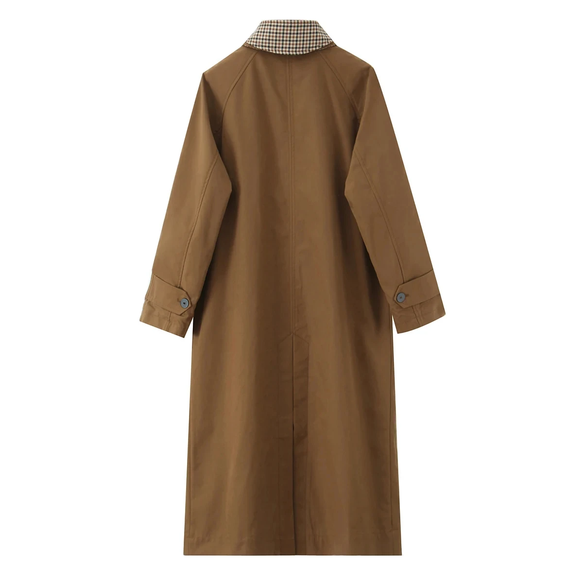 KONDALA Urban Vintage Trench Coat Women's Fall Winter Brown Reversible Wear Long Coat 2025 Fashion Elegant Commute Ladies Coat