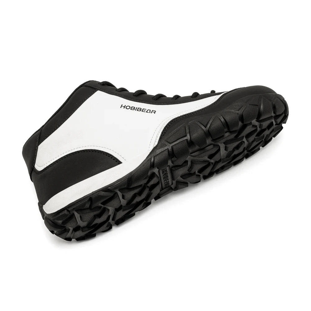 HOBIBEAR Mid-Top Hiking Boots Mens Womens Wide Width Trail Running Sneakers Outdoor Walking Non-Slip Ankle Shoes