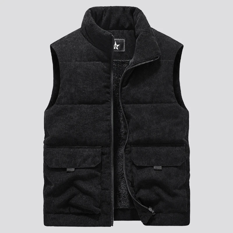 New Vest Men Winter Sleeveless Jackets Winter Warm Coat Vest Men Casual Solid Waistcoat Outwear chalecos para hombre