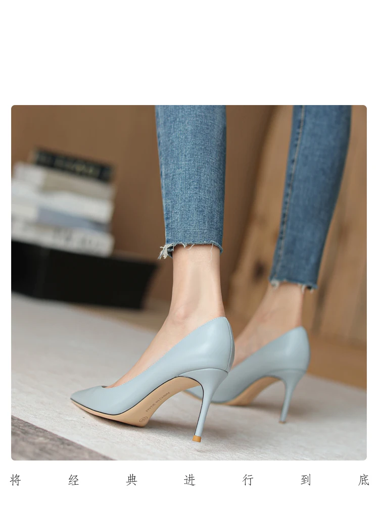 Elegant Heels Luxury Star Style Women's High Heels Elegant Matte Classic Pumps Pointed Toe Thin Heel Prom Shoes for Women 2026