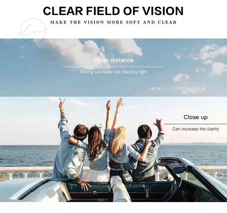 LM Classic Round Polarized Sunglasses Women Men Tea Lens Outdoor Driving Shades Vintage Sun Glasses Unisex UV400 Gafas De Sol