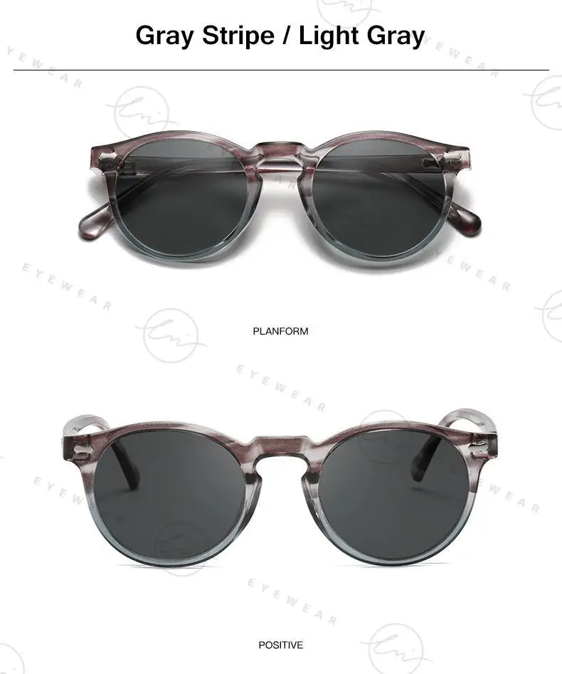 LM Classic Round Polarized Sunglasses Women Men Tea Lens Outdoor Driving Shades Vintage Sun Glasses Unisex UV400 Gafas De Sol