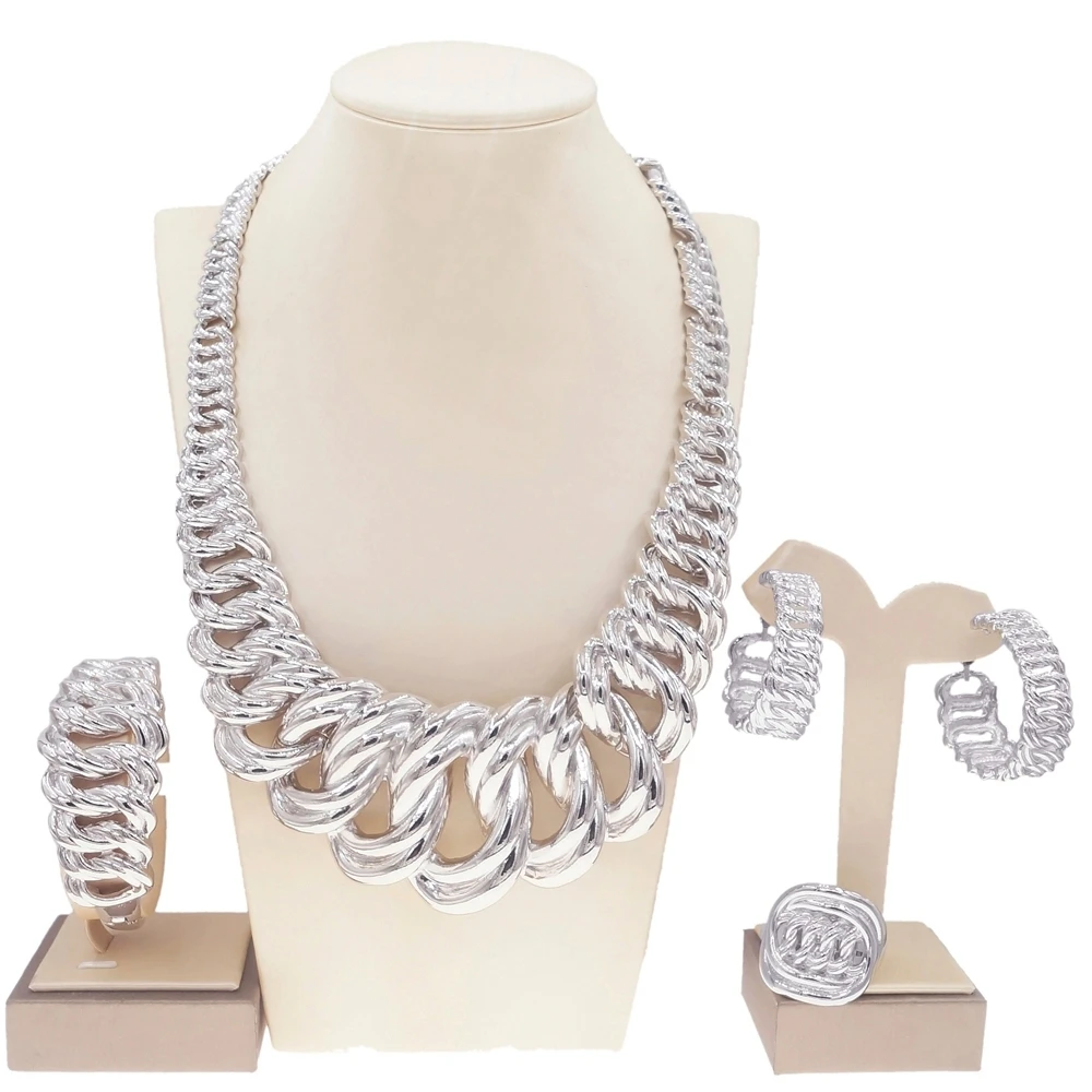 Fashion Woman Necklace Jewelry Set Electric Italy Gold Plated Pendant Wedding Party Earring Ring SYHOL Wholesale Free Shipping