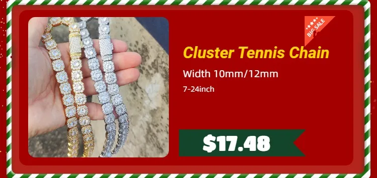 10mm CZ Stone Cuban Link Chain Silver Gold Plated Iced Out Miami Cuban Chain Necklace for Men Women