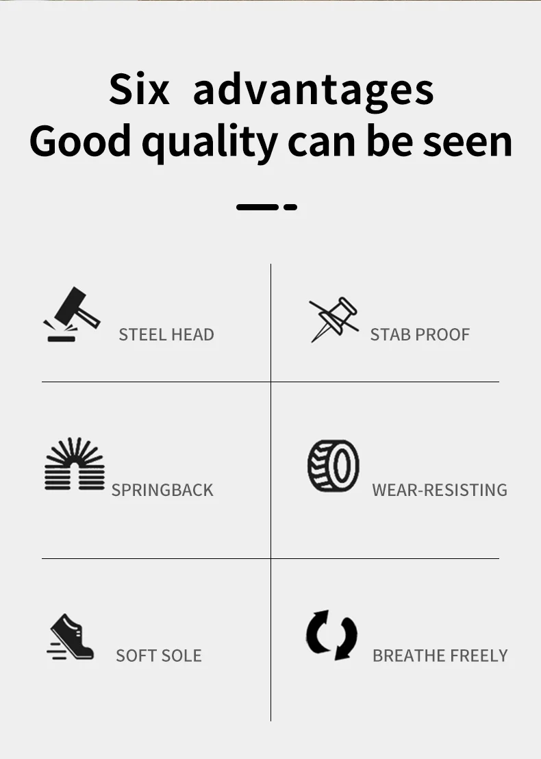 Genuine Leather Work Safety Boots For Men Anti Scald  Wear-resistant Work Shoes Puncture-Proof Safety Shoes Men Winter Boots