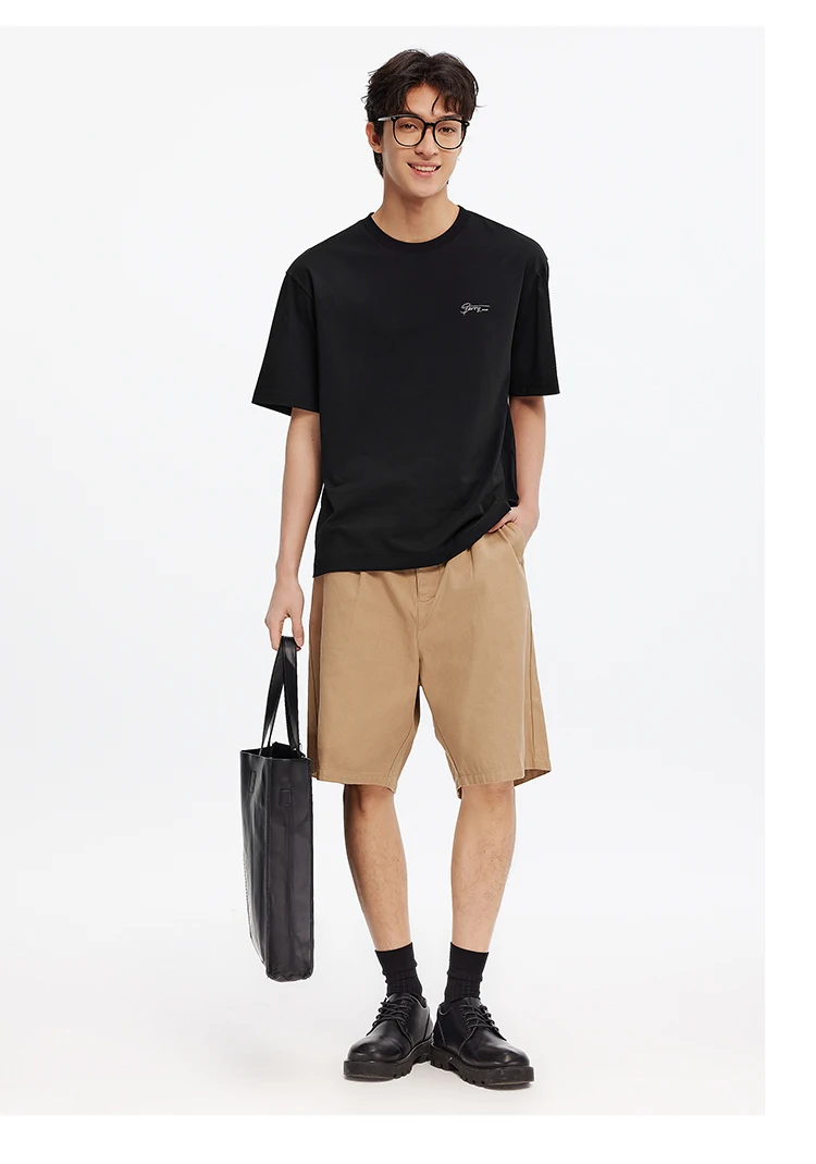 Semir Short Sleeve T-Shirt Men Round Neck Pure Cotton 2025 New Summer Style Top Versatile Fashionable Commuting Breathable
