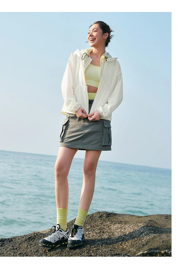 Semir Jacket Women Loose Slimming Summer 2025 New Cool Feeling Hooded Sun Protection Coat for Casual Style