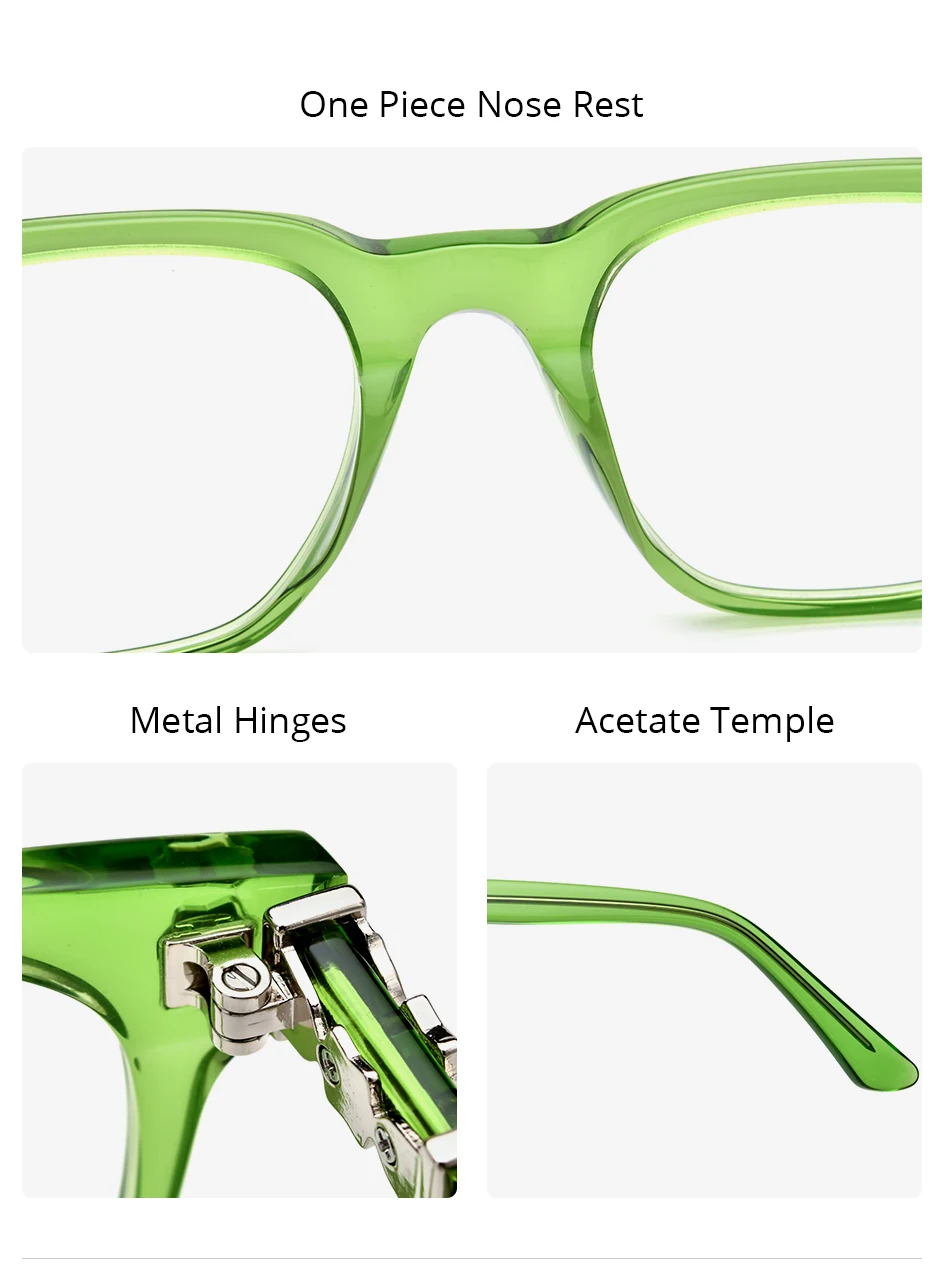 FONEX HEPIDEM Acetate Eyeglasses Frame Men Retro Chrome Glasses Women Brand Designer Square Japanese Handmade Spectacles CH 9395