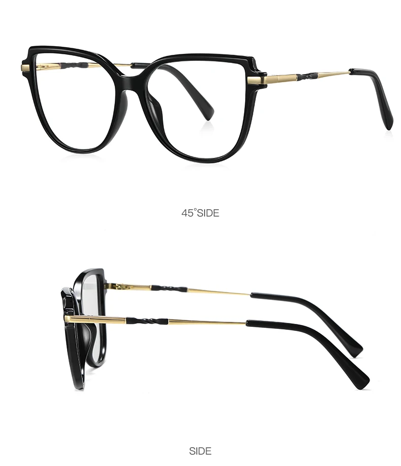 VICKY Stylish Large Frame Simple Geometric Design Anti-blue Light Reading Glasses Customized Prescription Available PFD2210