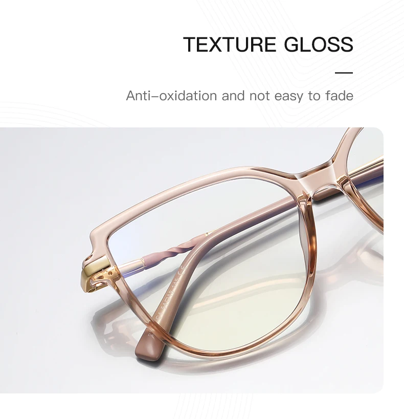 VICKY Stylish Large Frame Simple Geometric Design Anti-blue Light Reading Glasses Customized Prescription Available PFD2210
