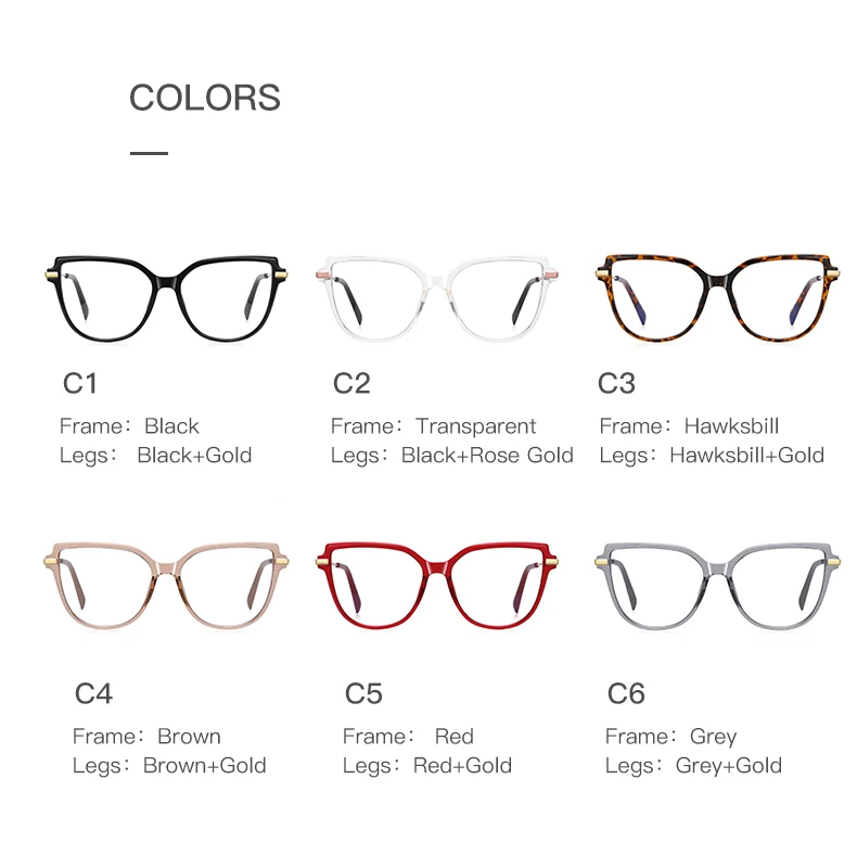 VICKY Stylish Large Frame Simple Geometric Design Anti-blue Light Reading Glasses Customized Prescription Available PFD2210