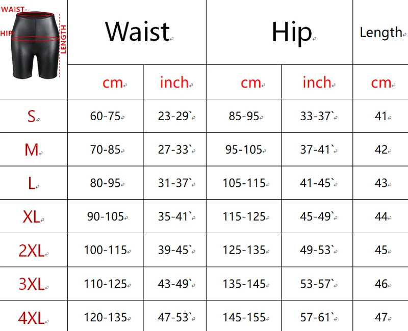 PU Leather Shorts Elastic Waist Rave Short Pants New Men Shorts Pants Male Solid Color Leather Trousers Fitness Streetwear S-4XL