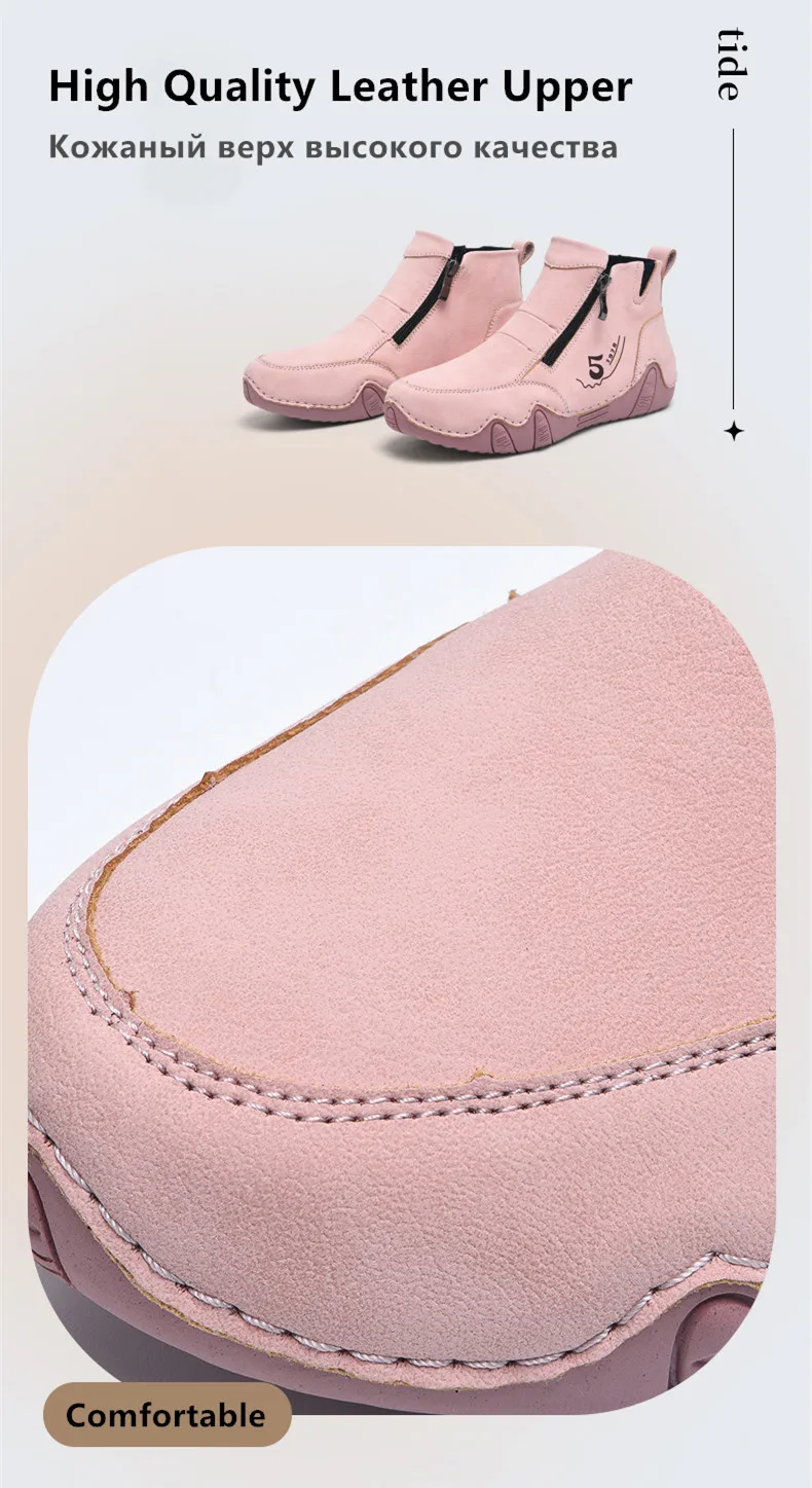New Spring Women Ankle Boots Outdoor Casual Walking Boots Fashion Comfortable Women's Shoes High Top Autumn Women's Sneakers