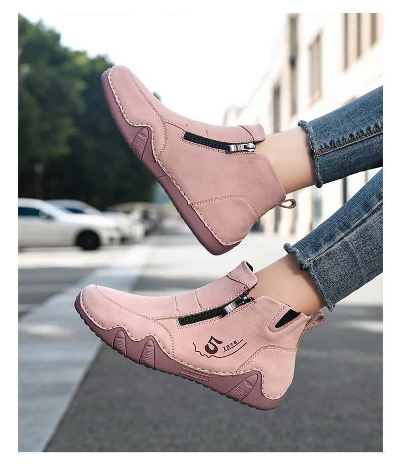 New Spring Women Ankle Boots Outdoor Casual Walking Boots Fashion Comfortable Women's Shoes High Top Autumn Women's Sneakers
