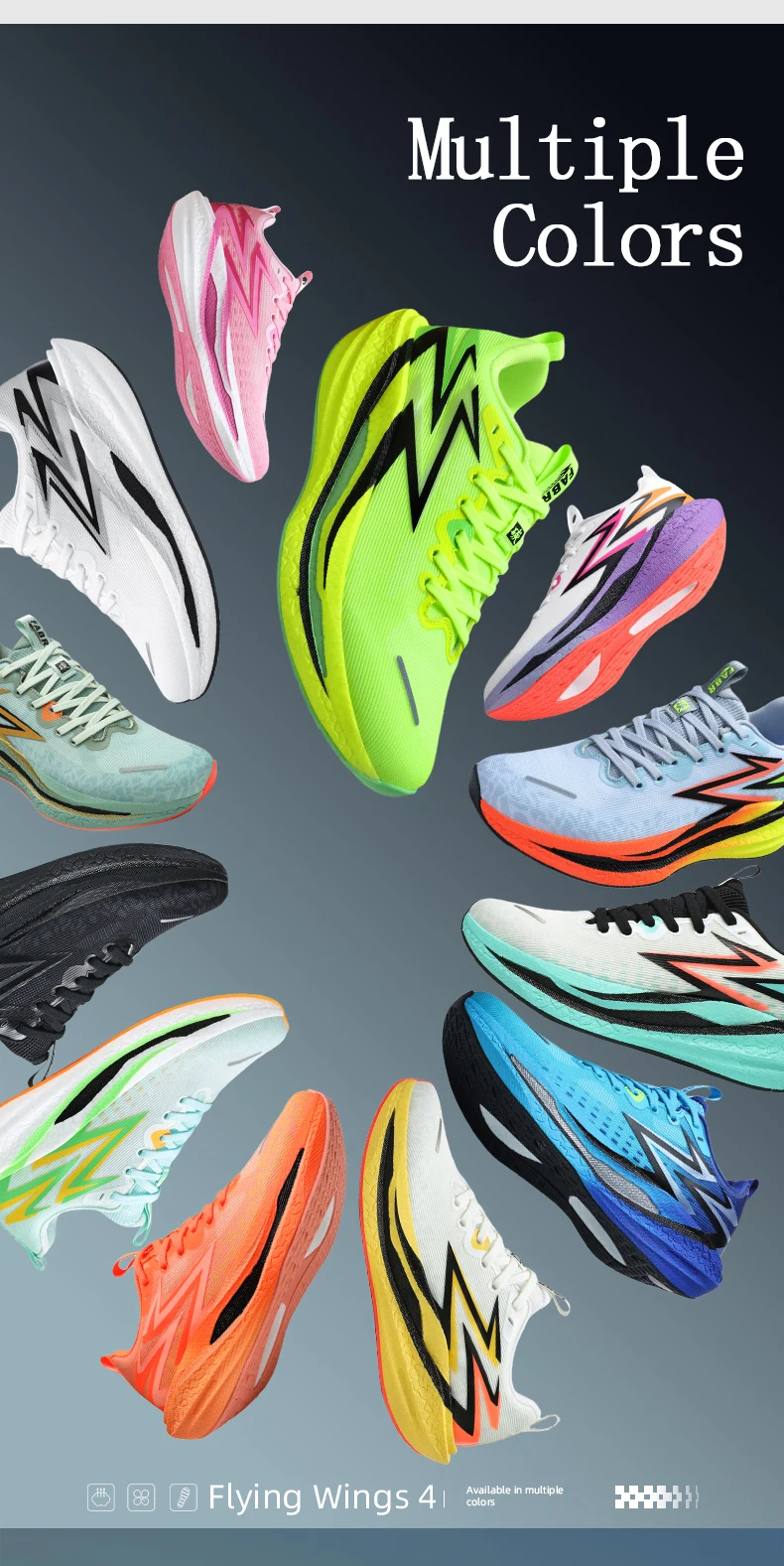 2025 The new Carbon Plate Marathon Sneakers Pro tests the stable support for shock-absorbing ultra-lightweight bounce sneakers