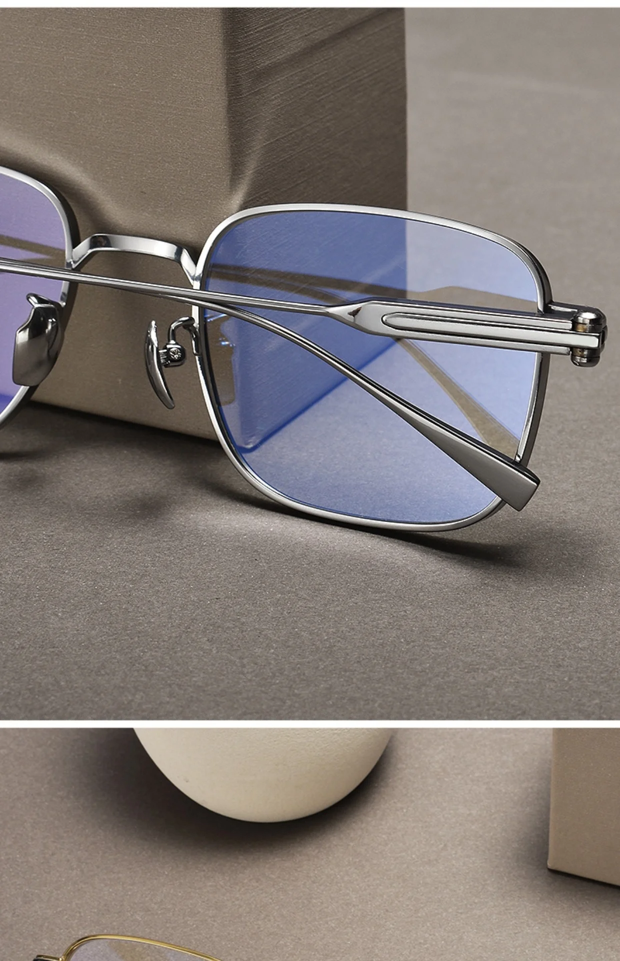 F·DRACON Ultra-light Business Men's Glasses Frame Square Pure Titanium Big Face Full Frame Optical Prescription Frame 80984