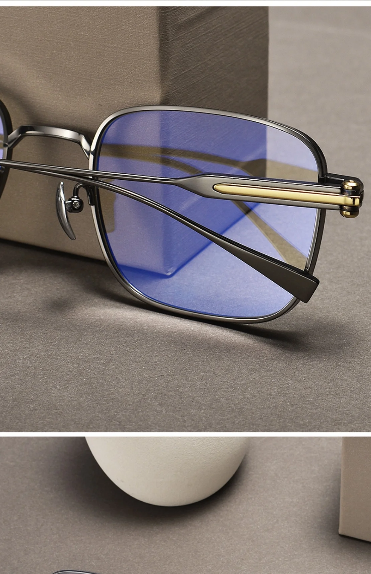 F·DRACON Ultra-light Business Men's Glasses Frame Square Pure Titanium Big Face Full Frame Optical Prescription Frame 80984