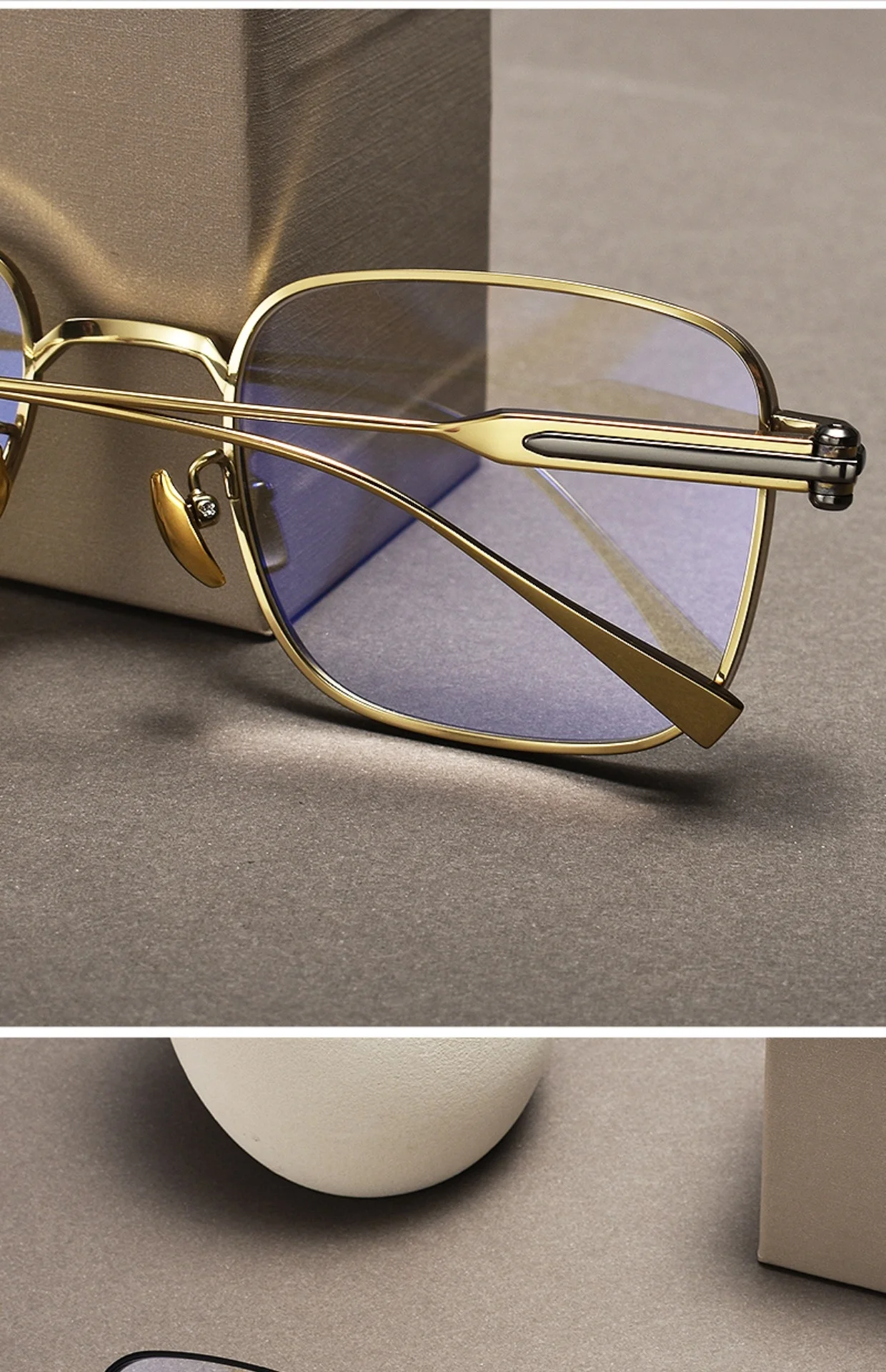 F·DRACON Ultra-light Business Men's Glasses Frame Square Pure Titanium Big Face Full Frame Optical Prescription Frame 80984
