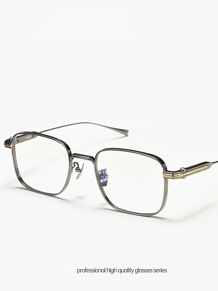 F·DRACON Ultra-light Business Men's Glasses Frame Square Pure Titanium Big Face Full Frame Optical Prescription Frame 80984