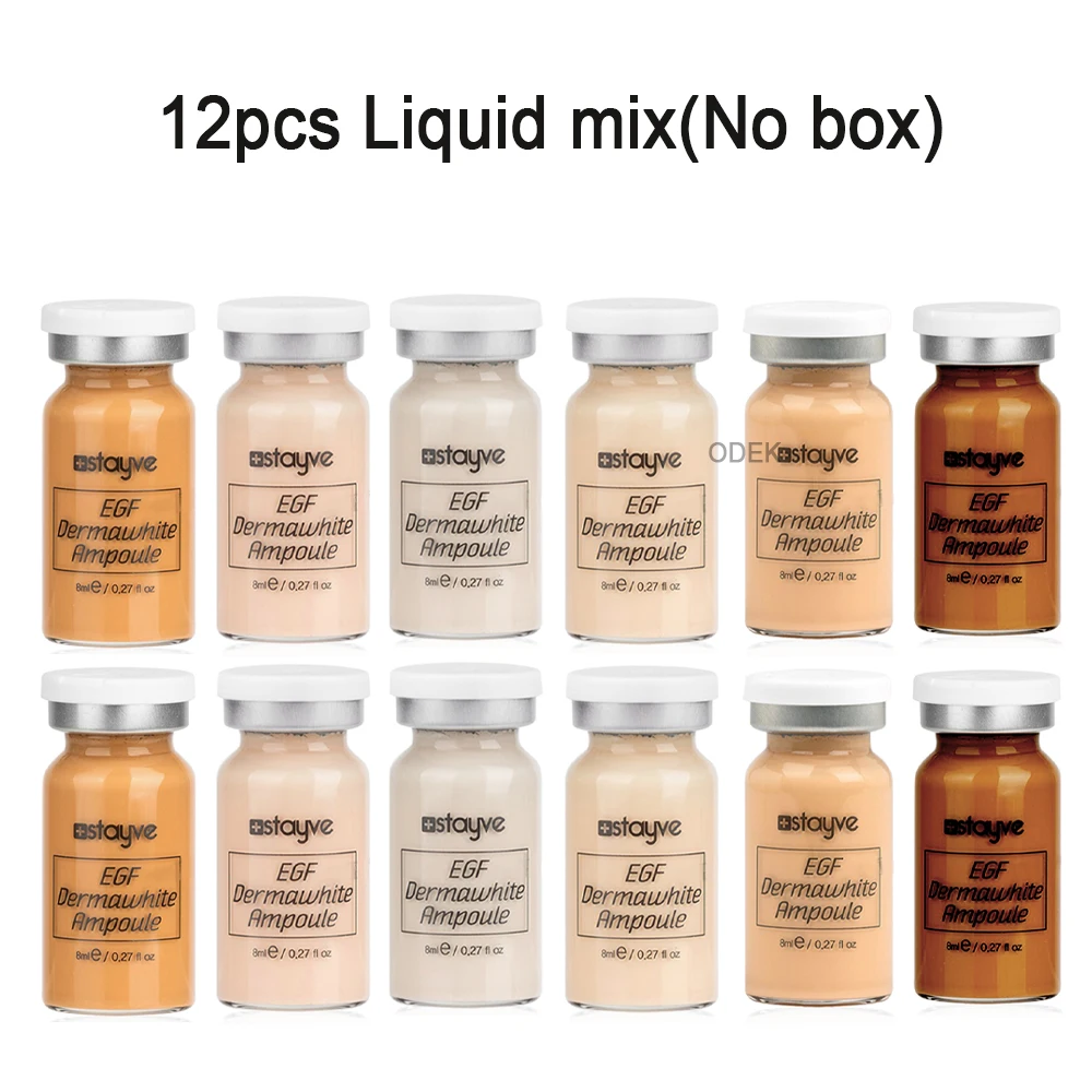 Stayve 8ml BB Cream Glow Booster Serum Starter Kit Natural Salmon DNA Whitening Moisturizing Foundation Care Skin