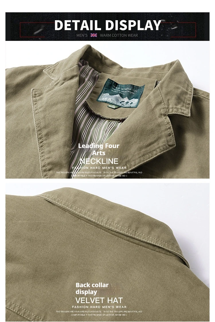 New Cotton Outdoor Comfortable Business Jacket for Men's Spring and Autumn Casual Fashion Suit for Men Blazers Jacket for Man