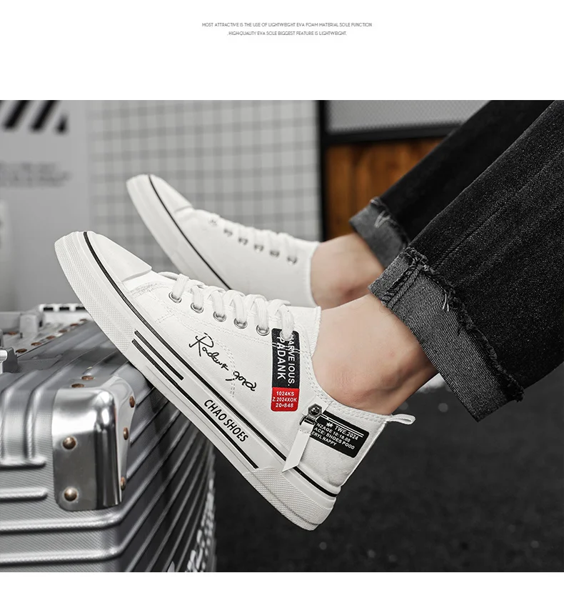 Men's Plus Size Casual Canvas Shoes Summer Soft-Sole Non-Slip Outdoor Walking Shoes Fashion Youth Sports Board Shoes Flat Shoes